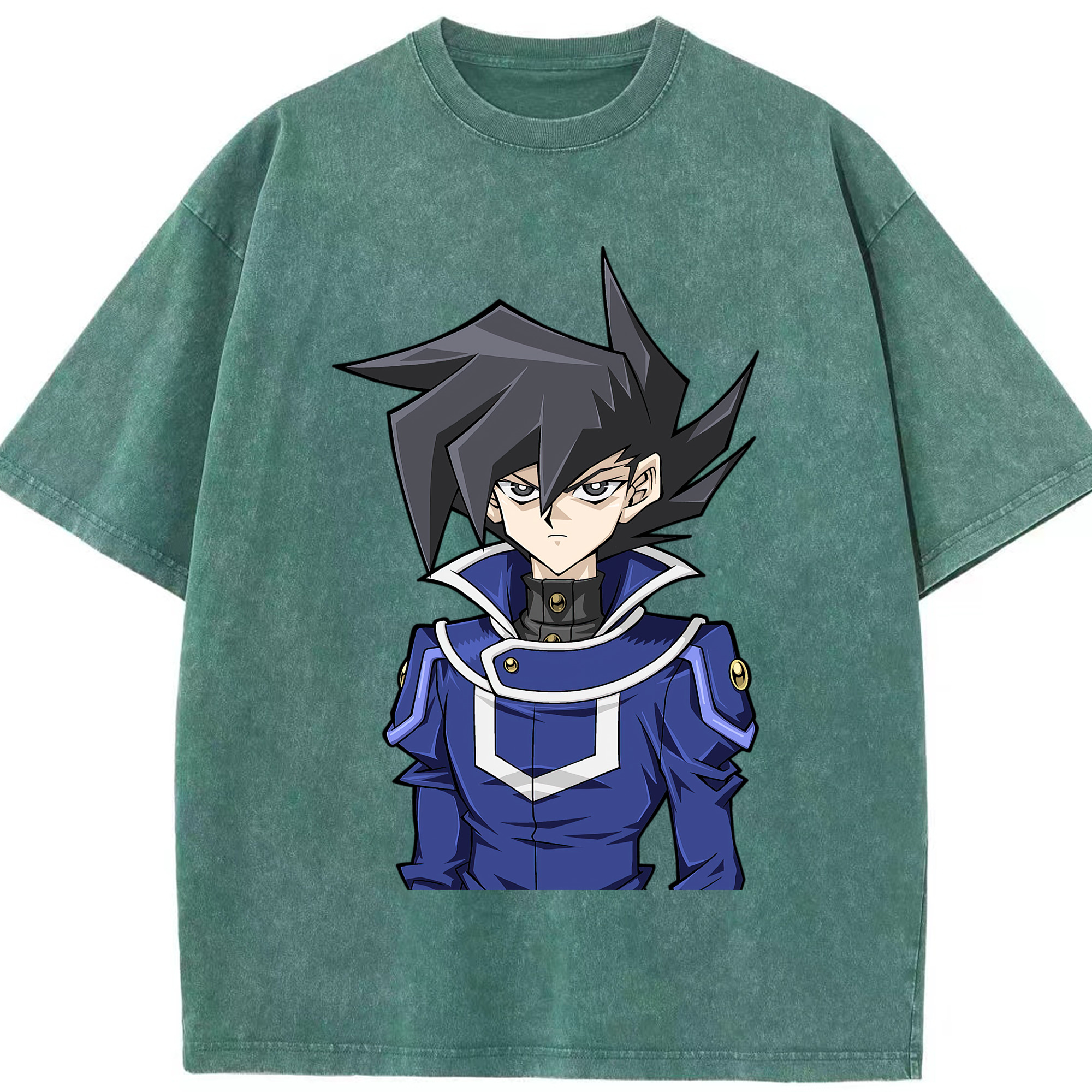 （画像用） 遊☆戯☆王 Yu-Gi-Oh! 綿100% ヴィンテージ風 半袖Tシャツ（フロントプリント）